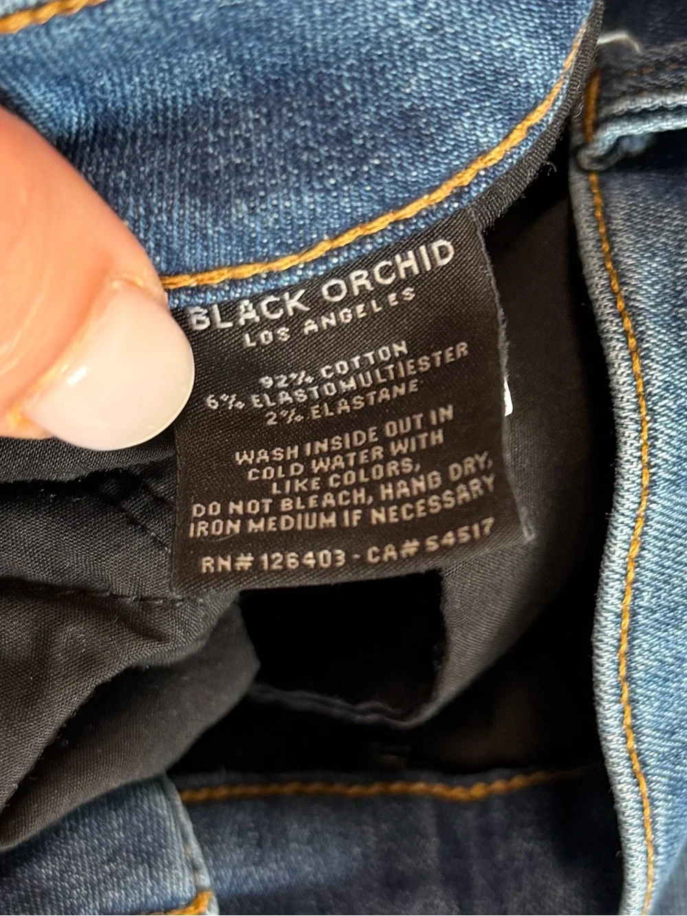 BLACK ORCHID Naomi Split Seam Bootcut Jeans Size 28 – Y2K Denim Stretch